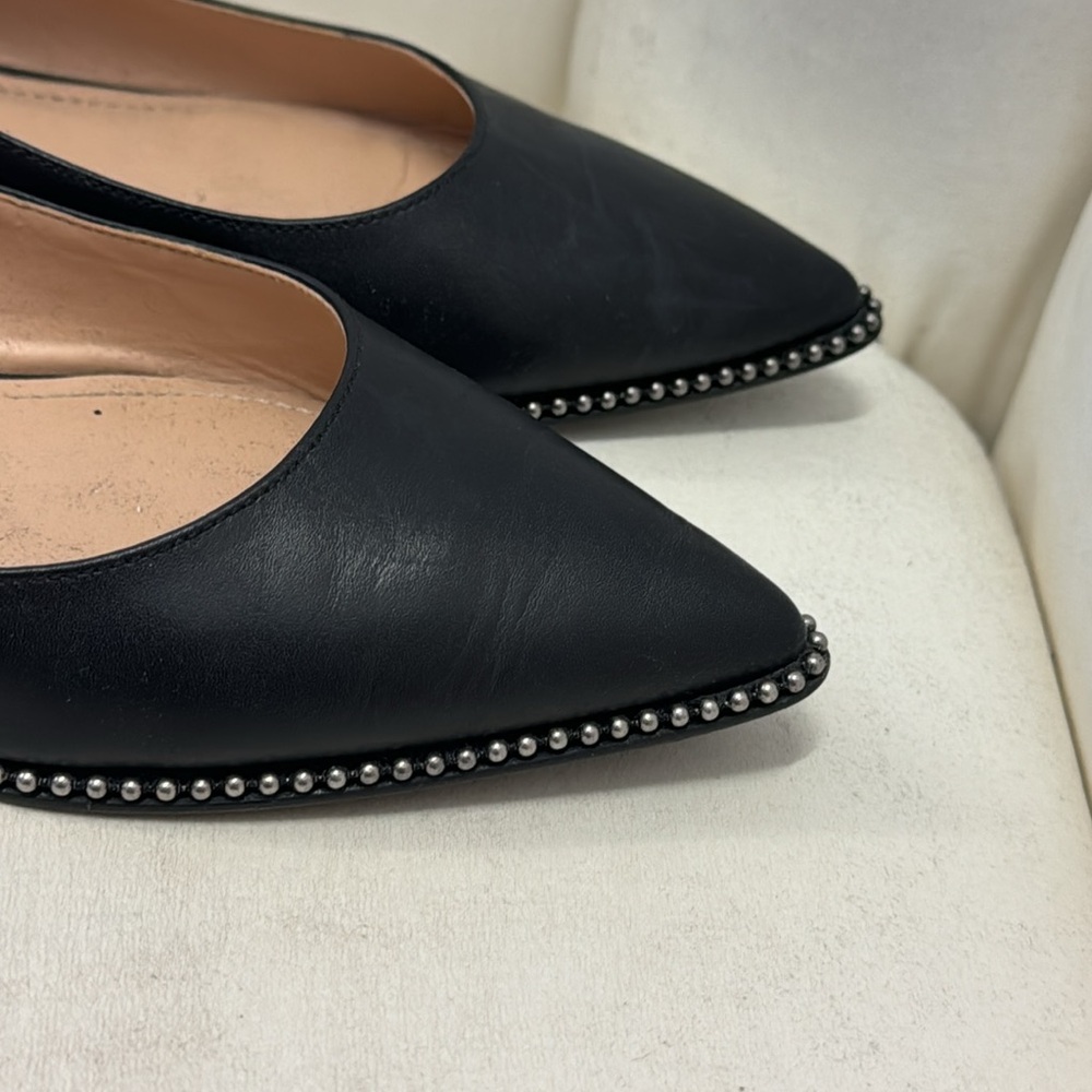 COACH Black Leather Flats - Picture 2 of 3